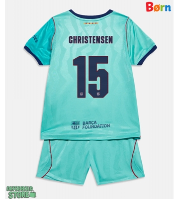 Barcelona Andreas Christensen #15 Replika Babytøj Tredje sæt Børn 2026-27 Kortærmet (+ Korte bukser)
